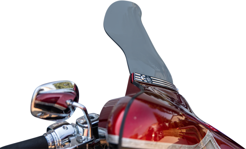 KLOCK WERKS Flare Windshield - 10-1/2" - Tint - FLH '96-'13 - KWW-01-0619-T