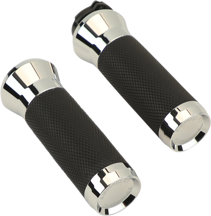 LA CHOPPERS Grips - TBW - Chrome LA-7492-00 - PartsOutlet.com.au