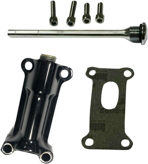 DRAG SPECIALTIES Engine Oil Spout Kit - Black - Harley-Davidson 1993-1998 - 323055B - PartsOutlet.com.au
