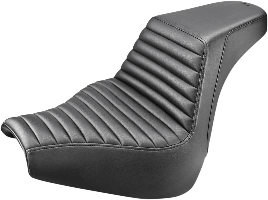 SADDLEMEN Step Up Seat - Tuck and Roll - Black -18+ Breakout - 818-31-171 - PartsOutlet.com.au