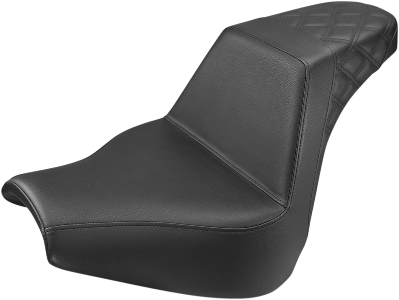 SADDLEMEN Step Up Seat - Passenger Lattice Stitched -'18-'22 Breakout - Black 818-31-173 - PartsOutlet.com.au