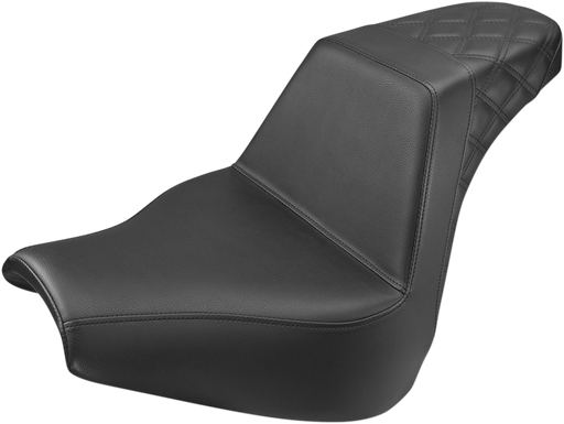 SADDLEMEN Step Up Seat - Passenger Lattice Stitched -'18-'22 Breakout - Black 818-31-173 - PartsOutlet.com.au