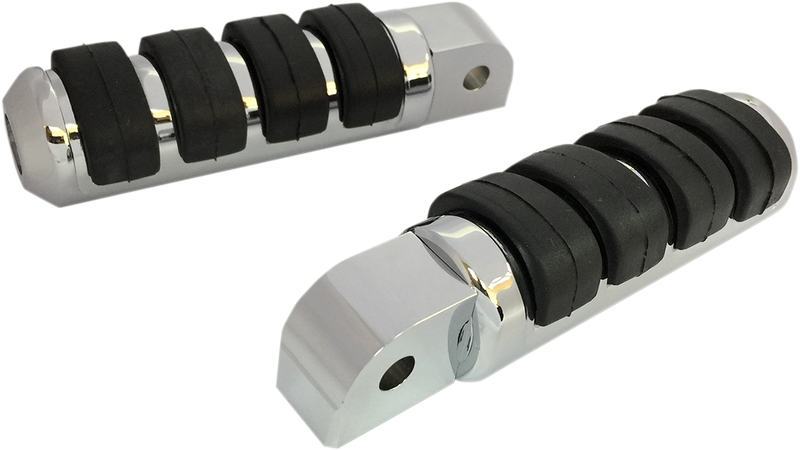 DRAG SPECIALTIES Passenger Soft-Ride Chrome Foot Pegs - Harley-Davidson 2018-2023 - Softail P17-0341ISC - PartsOutlet.com.au