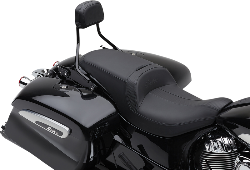 COBRA Detachable Backrest - Black - Short - Indian '14-'22 Chieftain 502-2200B - PartsOutlet.com.au