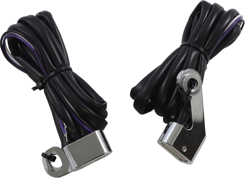 DRAG SPECIALTIES Marker Lights - White/Amber - 1-3/4" Chrome - Harley-Davidson '09-'23 - L22-0232DCE