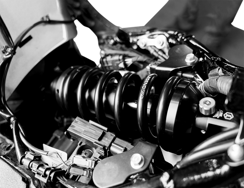LEGEND SUSPENSION REVO-A Mono Shock - 13" - Heavy Duty - '15+ M-Eight Softail Models - 1310-2250