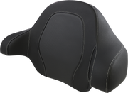 SADDLEMEN Tour-Pak® Backrest Pad - Road Sofa Seat - Black - FL 14+ Carbon Fiber - 814-07-TPACK-CF - PartsOutlet.com.au