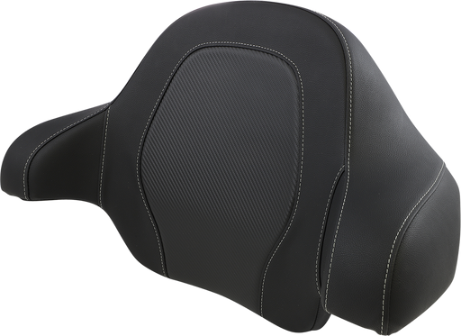 SADDLEMEN Tour-Pak® Backrest Pad - Road Sofa Seat - Black - FL 14+ Carbon Fiber - 814-07-TPACK-CF - PartsOutlet.com.au