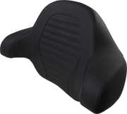 SADDLEMEN Tour-Pak® Backrest Pad - Roll Pleat Slim Seat - FL 14+ Black - 814-07-TPACK-RP - PartsOutlet.com.au