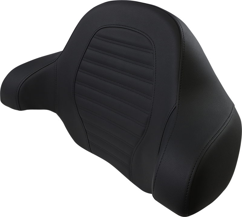 SADDLEMEN Tour-Pak® Backrest Pad - Roll Pleat Slim Seat - FL 14+ Black - 814-07-TPACK-RP - PartsOutlet.com.au