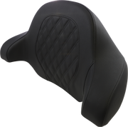 SADDLEMEN Tour-Pak Backrest Pad - Step-Up Lattice Stitched Seat - FL 14+ Black - 814-07-TPACK-SU - PartsOutlet.com.au