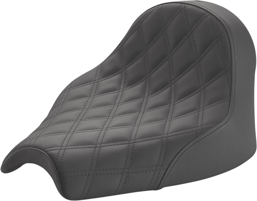 SADDLEMEN Renegade Solo Seat Indian Chief '22-'23 - Lattice Stitched - Black I21-04-002LS - PartsOutlet.com.au