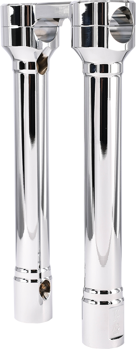 THRASHIN SUPPLY Risers - Hole Shot - 10" - Chrome - Harley-Davidson '73-'25 - TSC-1010-3