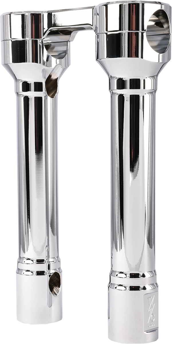 THRASHIN SUPPLY Risers - Hole Shot - 8" - Chrome - Harley-Davidson '73-'25 - TSC-8100-3