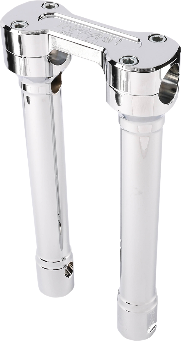 THRASHIN SUPPLY Risers - Hole Shot - 10" - Chrome - Harley-Davidson '73-'25 - TSC-1010-3