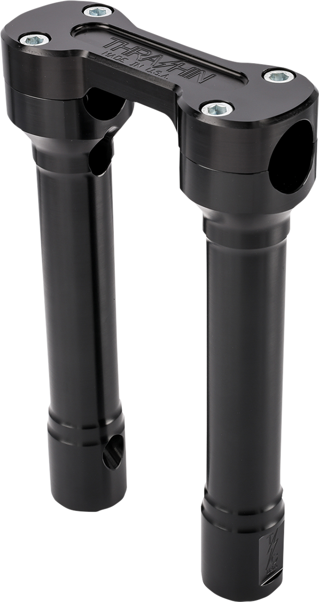 THRASHIN SUPPLY Risers - Hole Shot - 8" - Black - Harley-Davidson '73-'25 - TSC-8100-1