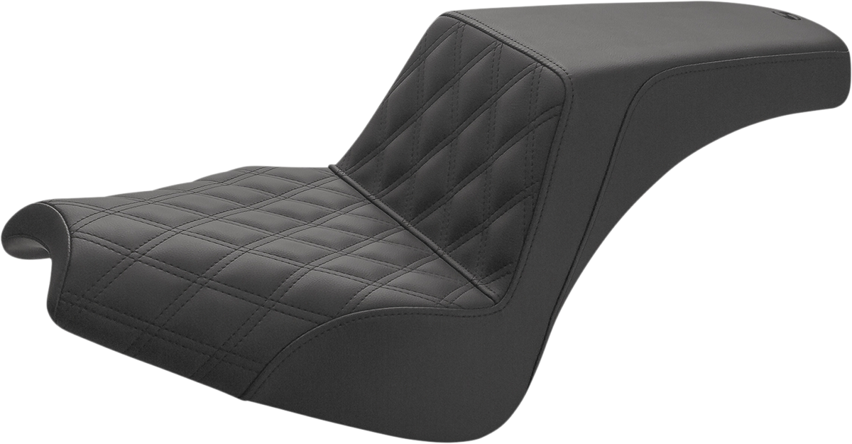 SADDLEMEN Step Up Seat - Indian Chief '22-'23 - Lattice Stitched - I21-04-172 - PartsOutlet.com.au