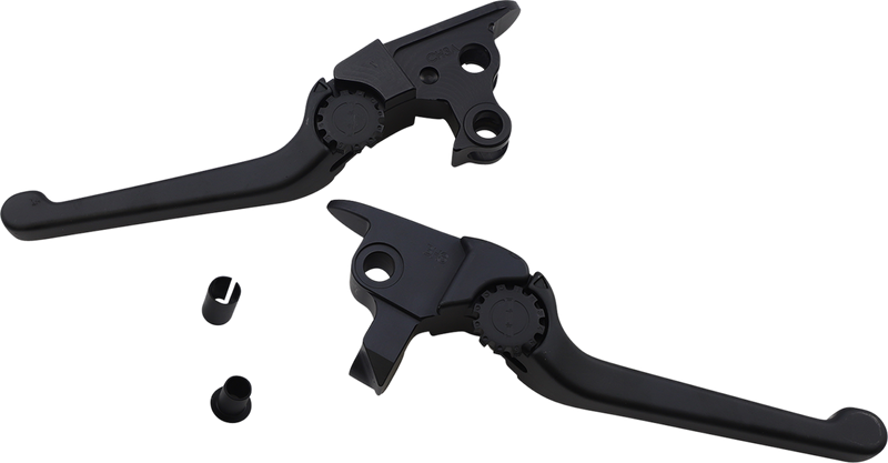 POWERSTANDS RACING Lever Set - Anthem - Harley Davidson Touring 2021+ - Black 12-00666-22 - PartsOutlet.com.au