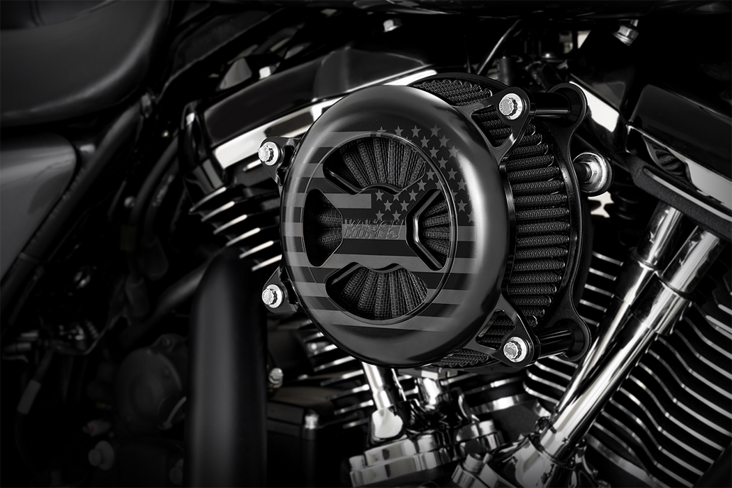 VANCE & HINES VO2 America Air Cleaner - Freedom Black - Harley-Davidson 2017-2023 - 42045FG - PartsOutlet.com.au