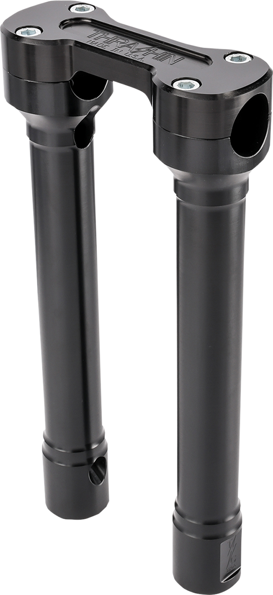 THRASHIN SUPPLY Risers - Hole Shot - 10" - Black - Harley-Davidson '73-'25 - TSC-1010-1