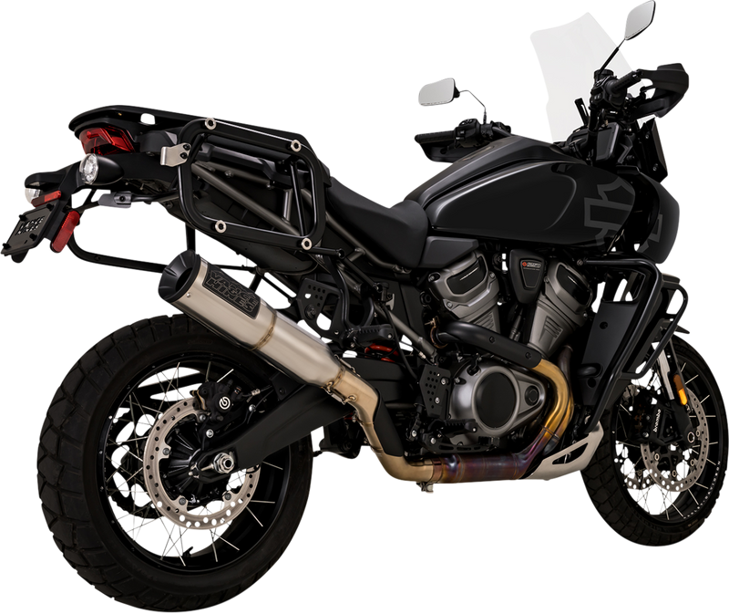 VANCE & HINES Adventure Hi-Output 450 Slip-On Muffler - Stainless Steel - Pan America 2021-2023 - 16533 - PartsOutlet.com.au