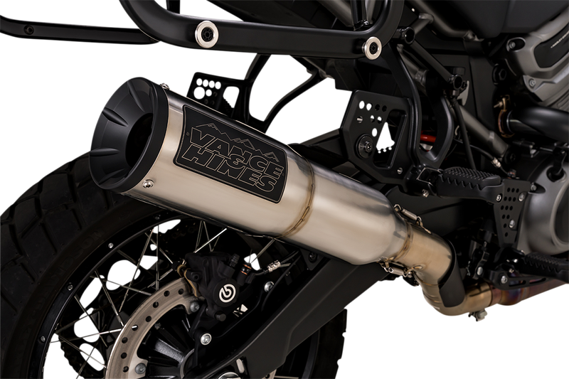 VANCE & HINES Adventure Hi-Output 450 Slip-On Muffler - Stainless Steel - Pan America 2021-2023 - 16533 - PartsOutlet.com.au