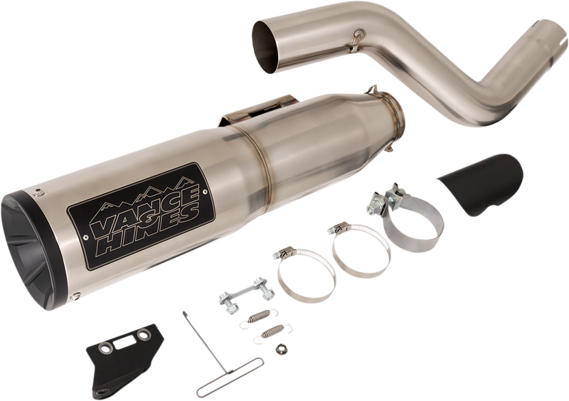 VANCE & HINES Adventure Hi-Output 450 Slip-On Muffler - Stainless Steel - Pan America 2021-2023 - 16533 - PartsOutlet.com.au