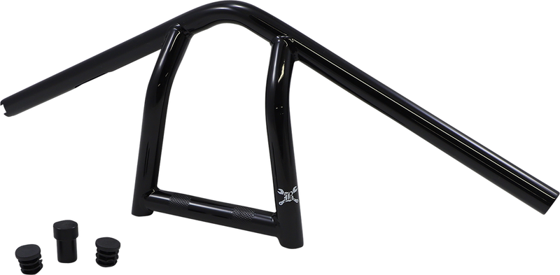 BURLY BRAND Handlebar - Jim - 9" - Black - '83-'22 XL - B12-6040B