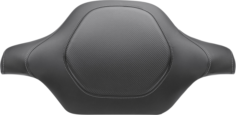 SADDLEMEN Tour-Pak® Backrest Pad Cover - Road Sofa Seat - FL 1990-2013 - Carbon Fiber - 90-11884CF - PartsOutlet.com.au