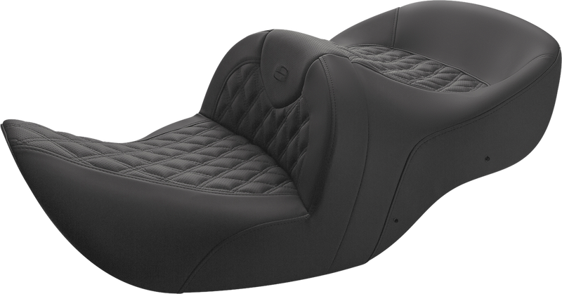 SADDLEMEN Roadsofa™ Seat - Lattice Stitched - Honda '01-'10 GL - H01-07-182 - PartsOutlet.com.au