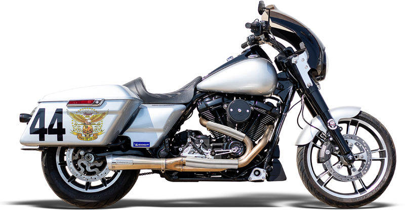 BASSANI XHAUST Competition 2: Race Exhaust System - '17-'21 M8 Baggers - 1F92SS - PartsOutlet.com.au