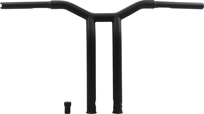 BURLY BRAND Handlebar - Dominator - Raked - 14" - Matte Black - Harley-Davidson '49-'24 - B12-6053SB