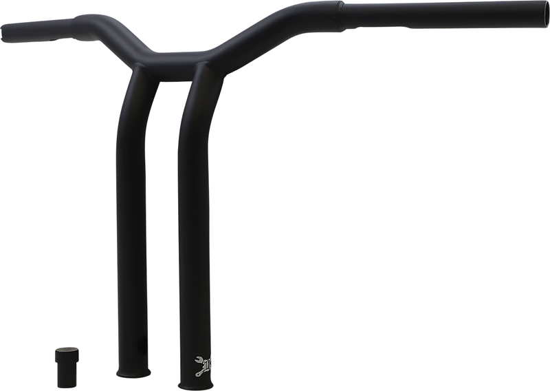 BURLY BRAND Handlebar - Dominator - Raked - 14" - Matte Black - Harley-Davidson '49-'24 - B12-6053SB