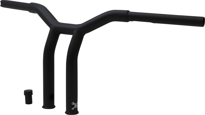BURLY BRAND Handlebar - Dominator - Raked - 10" - Matte Black - Harley-Davidson '49-'24 - B12-6051SB