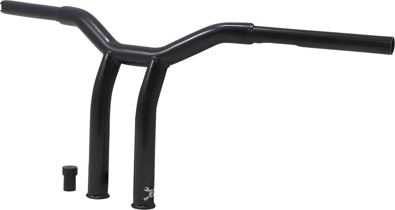 BURLY BRAND Handlebar - Dominator - Raked - 10" - Black  - B12-6051B