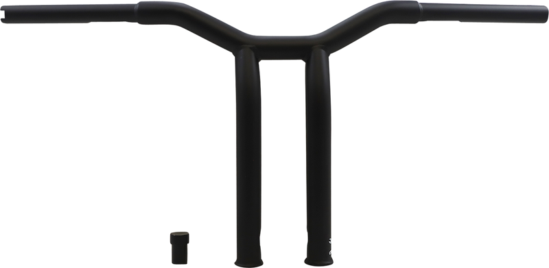 BURLY BRAND Handlebar - Dominator - Raked - 12" - Matte Black - Harley-Davidson '49-'24 - B12-6052SB