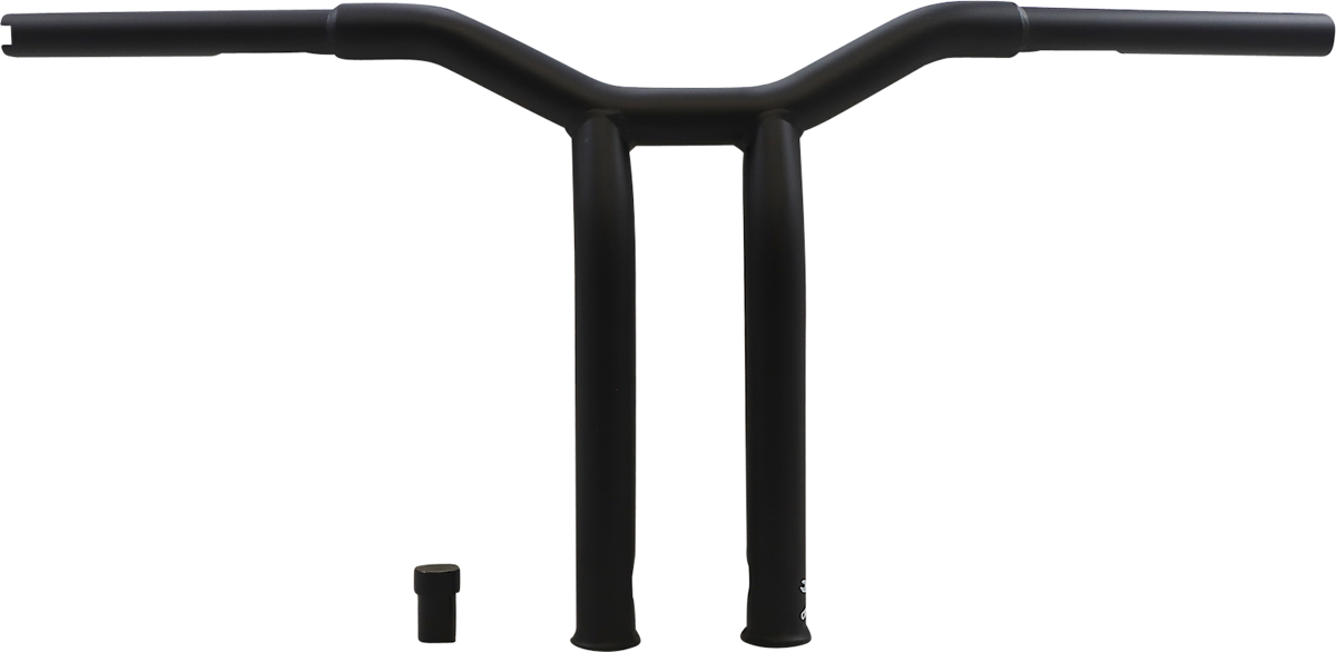 BURLY BRAND Handlebar - Dominator - Raked - 12" - Matte Black - Harley-Davidson 2016-2023 - B12-6052SB