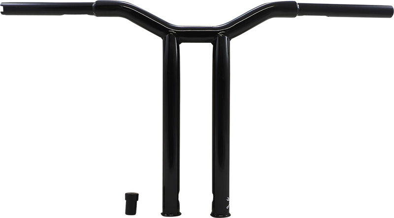 BURLY BRAND Handlebar - Dominator - Raked - 14" - Black - Harley-Davidson '49-'24 - B12-6053B