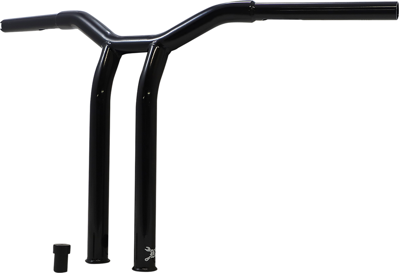BURLY BRAND Handlebar - Dominator - Raked - 14" - Black - Harley-Davidson '49-'24 - B12-6053B