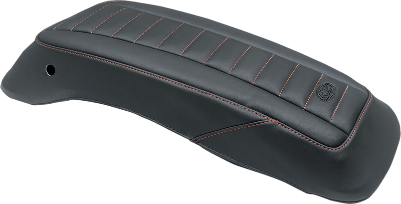 MUSTANG Saddlebag Lid Covers - Black/Red - Harley-Davidson 2014-2021 - FL 77640AB - PartsOutlet.com.au