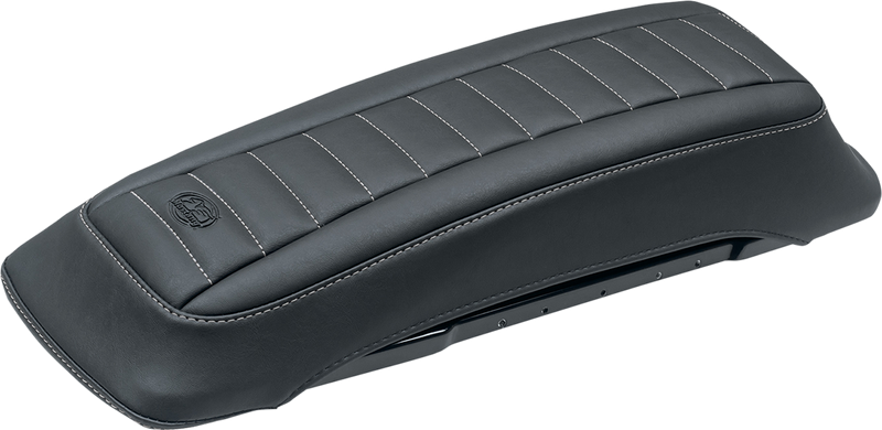 MUSTANG Saddlebag Lid Covers - Black/Gunmetal Gray - Harley-Davidson 1993-1996 - FL 77637GM - PartsOutlet.com.au