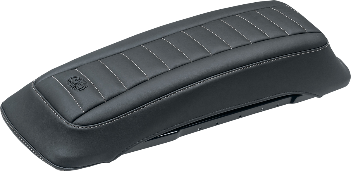 MUSTANG Saddlebag Lid Covers - Black/Gunmetal Gray - Harley-Davidson 1993-1996 - FL 77637GM - PartsOutlet.com.au