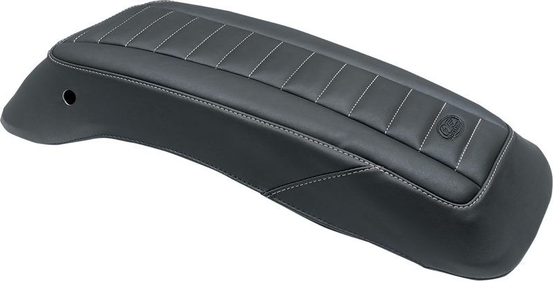 MUSTANG Saddlebag Lid Covers - Black/Gunmetal Gray - Harley-Davidson 2014-2021 - FL 77640GM - PartsOutlet.com.au