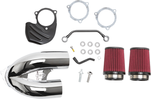 S&S CYCLE Tuned Induction Kit in Chrome for 2017-2020 HD® M8 Models - 170-0566A - PartsOutlet.com.au