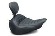 MUSTANG Solo Touring Seat - With Driver's Backrest - Harley-Davidson Breakout 2013-2017 - 79683 - PartsOutlet.com.au