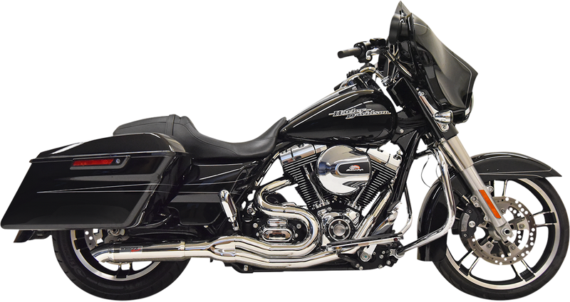 BASSANI XHAUST 2:1 Exhaust - Hotrod - 95-98 Bagger - '95-'98 FL - Chrome 1F67C - PartsOutlet.com.au