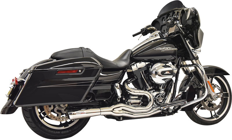 BASSANI XHAUST 2:1 Exhaust - 95-98 Bagger - Chrome - '95-'98 FL - 1F61C - PartsOutlet.com.au