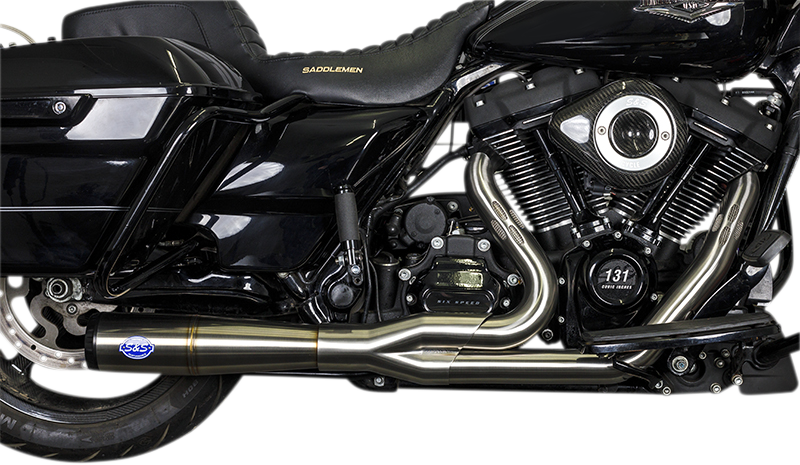 S&S CYCLE Diamondback 2-1 Exhaust System - M8 Touring - 2017+ Stainless Steel 550-1000 - PartsOutlet.com.au