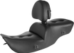 SADDLEMEN Roadsofa™ Pillow Top Seat - With Backrest - Heater - FL '97-'07 - Black 897-07-181BRHC - PartsOutlet.com.au