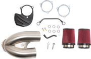 S&S CYCLE Tuned Induction Air Cleaner Kit in Stainless Steel for 2017-2020 HD® M8 Models - 170-0565A - PartsOutlet.com.au